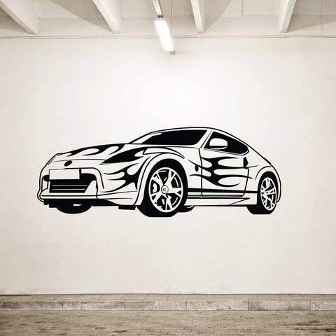 Sports Car Wall Decal – Racing Themed Car Wall Decor Sticker The Wall Valley