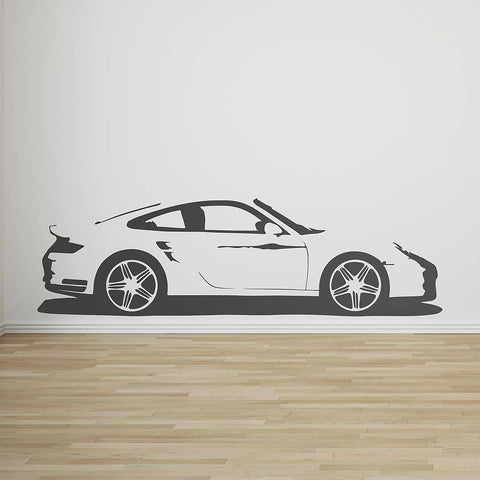 Sports Car Vinyl Wall Sticker – High-Speed Racing Wall Decal The Wall Valley