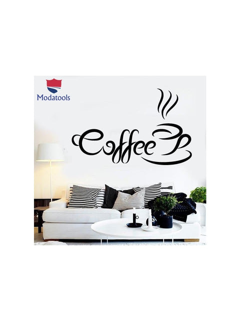 Green Coffee Cup Vinyl Wall Sticker | Kitchen & Cafe Decor for Home & Living Room - The Wall Valley The Wall Valley Vinyl Sticker 