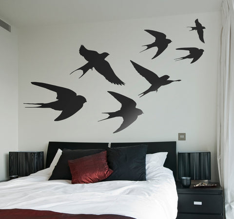 Flying Swallows Wall Sticker | Charming Vinyl Décor for Home & Office The Wall Valley