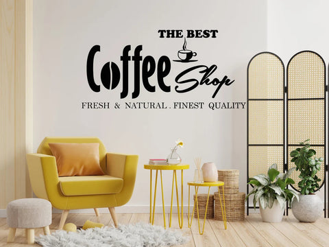 Coffee Shop Wall Art Decal – Perfect Vinyl Decor for Cafes and Kitchens The Wall Valley