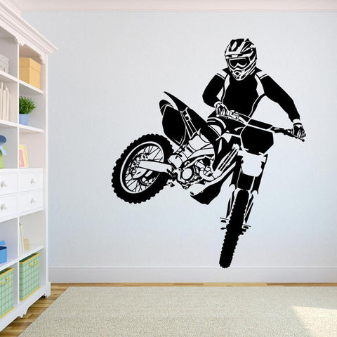 Motocross Wall Decal – Dirt Bike Vinyl Wall Decor The Wall Valley