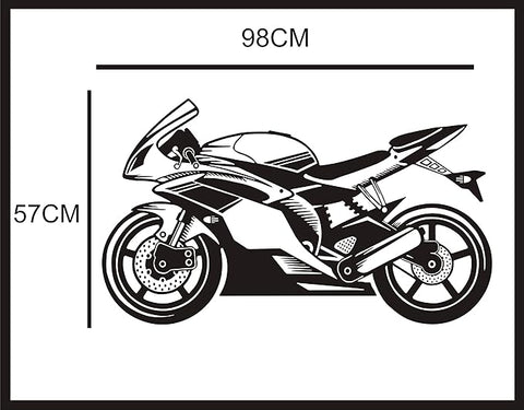 Wall Guru Super Racing Bike Wall Decal – Extreme Sports Vinyl Sticker The Wall Valley