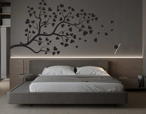 Tree Heart Decals, Stickers & Vinyl single colour - The Wall Valley