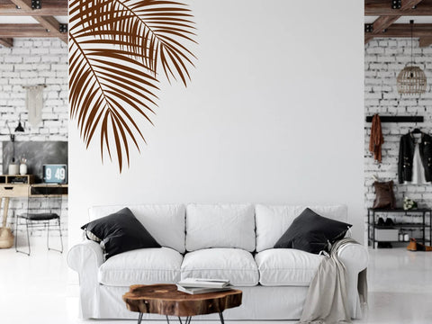Tropical Leaves Wall Decal – Palm Leafs Wall Decor for Home and Office The Wall Valley