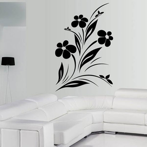 Vinyl Wall Decal - Beautiful Flowers Nature Garden Stickers | Large Bedroom Decor The Wall Valley