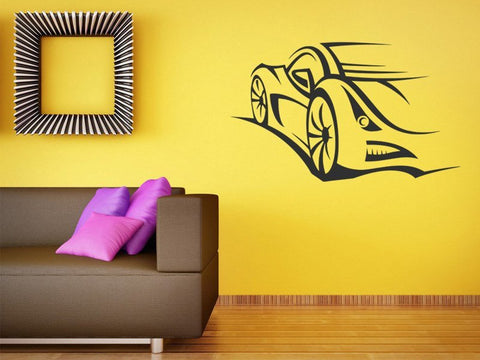 Wall Stickers - Sports Car Racing Cool Half-Shape Design Decal The Wall Valley