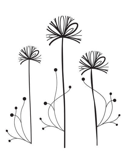 Spring Flowers Vinyl Wall Decal Sticker – Perfect for Freshening Up Your Space The Wall Valley