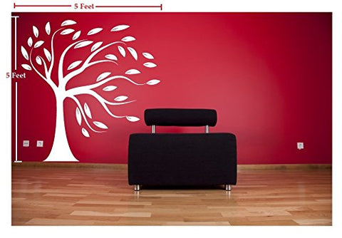 Beautiful Big White Tree Removable Wall Sticker | Waterproof Vinyl Décor The Wall Valley