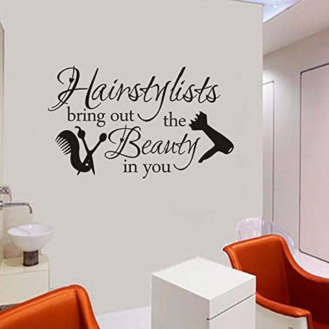 Hairstylists Wall Decal – Vinyl Lettering Hair Salon Quote for Beauty Salon Decor The Wall Valley