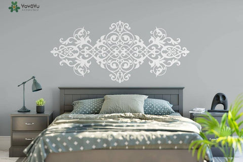 Wall Sticker Bedroom Decoration Geometric Flower Art Wall Decal Rattan Design Creative Wallpaper Living Room Vinyl The Wall Valley