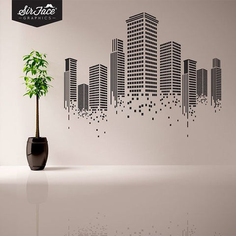 Urban Wall Sticker – Vinyl Office Wall Decal for Modern Workspace Decor - The Wall Valley