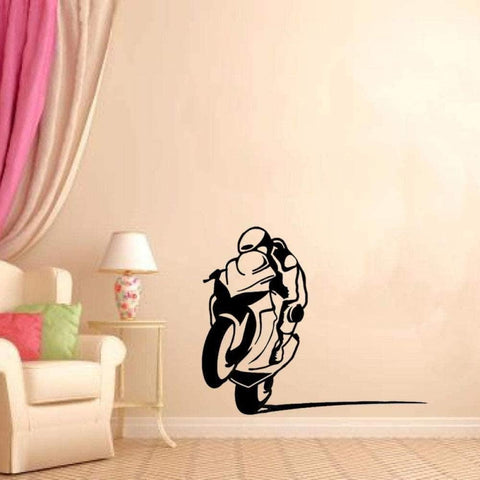 Fun Motorcycle Wall Stickers – Extreme Sports PVC Vinyl Decal for Living Room & Bedroom The Wall Valley