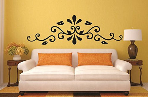 Beautiful Floral Design Wall Decal – Elegance Blooms at The Wall Valley
