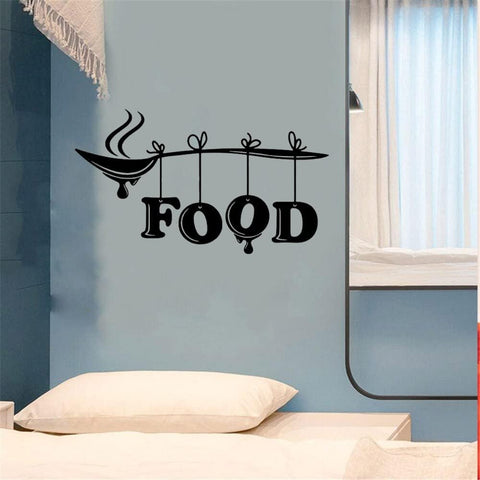 Kitchen Wall Stickers – Food, Spoon, Chef Cuisine for Dining Room and Restaurant Decor The Wall Valley