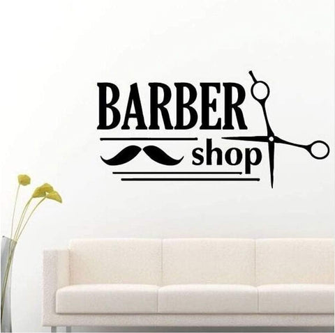 Barber Shop Designed Wall Sticker - Stylish Decor for Barbers, Hairdressers, and Kids' Rooms The Wall Valley