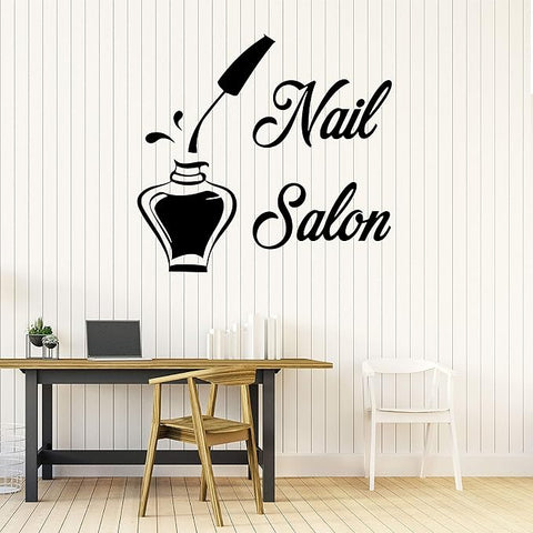 Nail Salon Wall Decal Vinyl Sticker - Inspirational Manicure & Pedicure Shop Decor - The Wall Valley