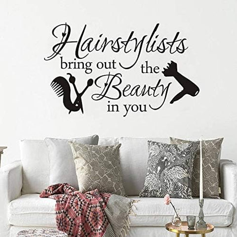 Hairstylists Wall Decal – Vinyl Lettering Hair Salon Quote for Beauty Salon Decor The Wall Valley