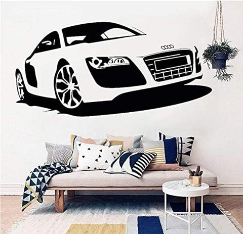 Racing Car Fast Vinyl Wall Mural Decal – High-Speed Room Decor Art The Wall Valley