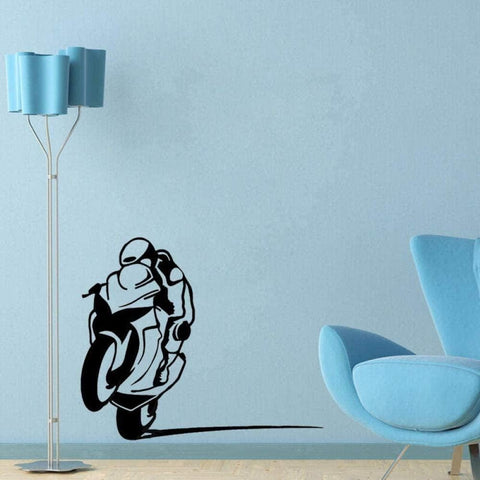 Fun Motorcycle Wall Stickers – Extreme Sports PVC Vinyl Decal for Living Room & Bedroom The Wall Valley