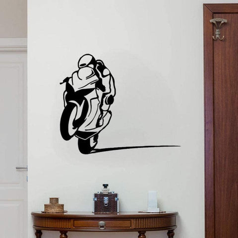 Fun Motorcycle Wall Stickers – Extreme Sports PVC Vinyl Decal for Living Room & Bedroom The Wall Valley