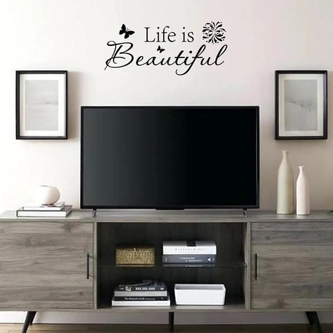 Removable French Quotes Wall Sticker, Vinyl Carving Wallpaper, Bedroom Home Decoration The Wall Valley