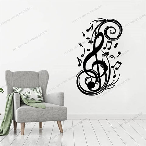 Pop Fashion Rock Music Notes Vinyl Wallpaper | Self-Adhesive Décor for Kids Rooms The Wall Valley