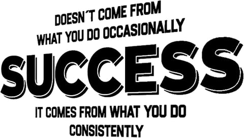 Success Wall Decal - Motivational Office Decor for Professional Spaces The Wall Valley