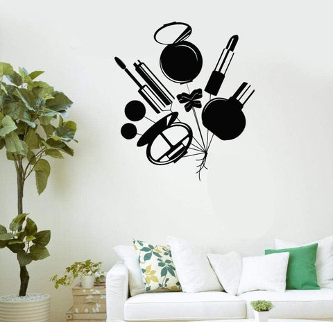 Cosmetics Beauty Salon Wall Stickers – Creative Wall Decals for Woman & Girl Rooms The Wall Valley