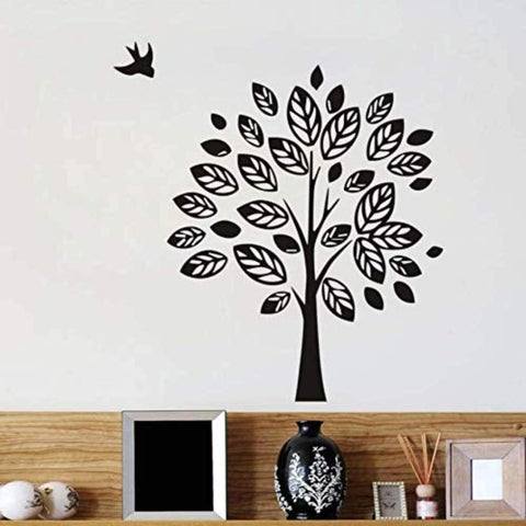 Freehand Drawing Tree and Bird Wall Sticker | Removable Vinyl Décal for Nursery Décor The Wall Valley