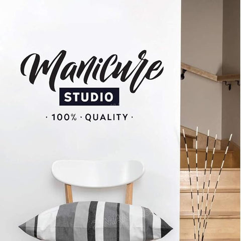 Custom Beauty Salon Wall Decal - Manicure, Hair, Nails & Eyelashes Vinyl Decor for Women’s Rooms & Salon Gifts The Wall Valley