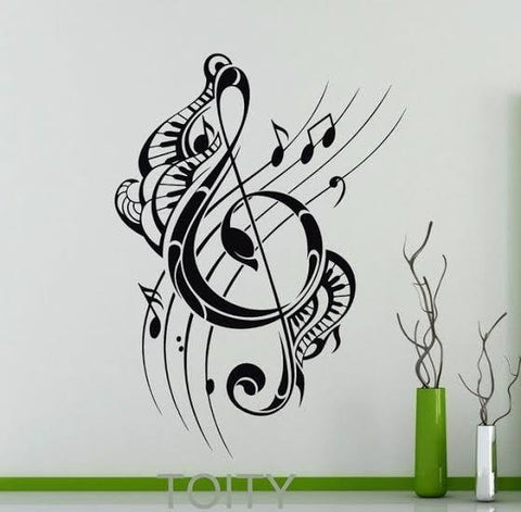 Pop Fashion Rock Music Notes Vinyl Wallpaper | Self-Adhesive Décor for Kids Rooms The Wall Valley