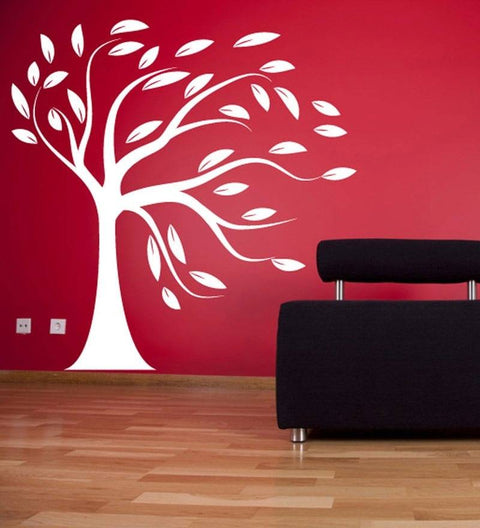 Beautiful Big White Tree Removable Wall Sticker | Waterproof Vinyl Décor The Wall Valley