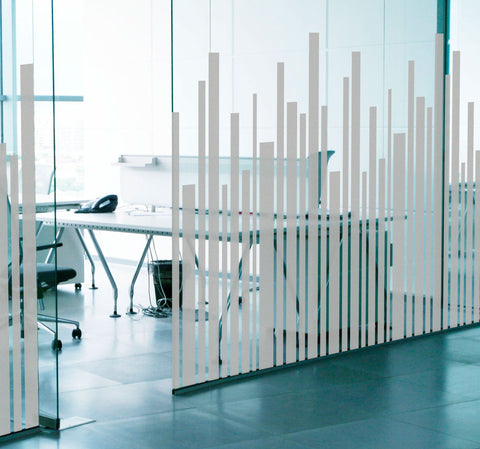 Irregular Vertical Lines Shape Sticker – Modern Vinyl Wall Decor for Home or Office The Wall Valley