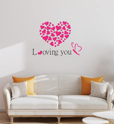 Romantic Wall Sticker – Vinyl Love Quote Decal for Bedroom & Couple Room Decor The Wall Valley