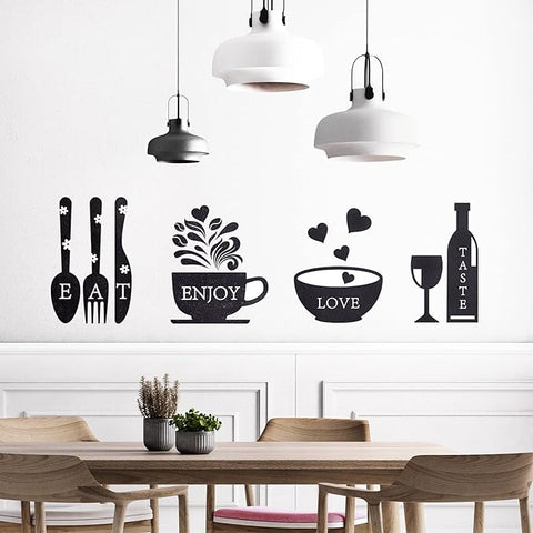 Kitchen Quote Wall Decals & Utensil Decorations | Vinyl Stickers for Home & Office Kitchen Decor The Wall Valley