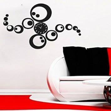 Infinity Rings Wall Clock Decals | Modern Vinyl Décor for Home & Office The Wall Valley