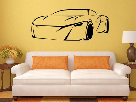 Vinyl Decal Wall Sticker - Car Racing Speed Track Trace Auto Service Decor The Wall Valley