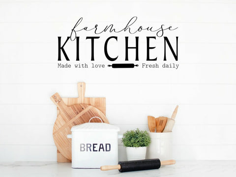 This Kitchen is Seasoned with Love - Kitchen Wall Art, Wall Stickers for Kitchen The Wall Valley
