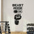 Beast Mode On - Workout Motivation Quote Home Gym Wall Decor | Fitness Inspiration Vinyl Wall Art Sticker The Wall Valley