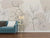 Beige Botanical Floral Illustration Decal - Removable Self-Adhesive Peel and Stick Wall Sticker The Wall Valley