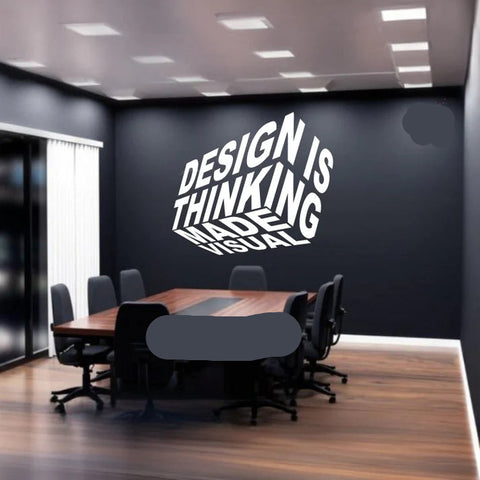 Office Wall Quote Sticker – Motivational Vinyl Decal for Workspaces & Gifts - The Wall Valley