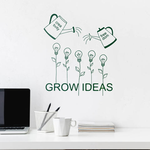 Grow Ideas Vinyl Wall Decal - Inspirational Classroom & School Decor, Teacher Gift The Wall Valley