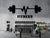Dumbbell Wall Decal | Gym Sports Vinyl Sticker | Fitness Club Decoration The Wall Valley
