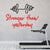 Title: Gym Wall Sticker - Stronger Than Yesterday Handwritten Quote The Wall Valley