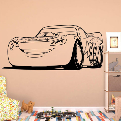 Lightning McQueen Wall Decals – Fun Vinyl Stickers for Kids' Room Decor The Wall Valley