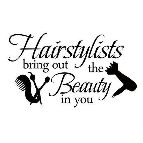 Hairstylists Wall Decal – Vinyl Lettering Hair Salon Quote for Beauty Salon Decor The Wall Valley
