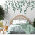 Hanging Branches with Leaves Wall Decal - Tropical Plant Wall Art, Removable Vinyl Sticker The Wall Valley