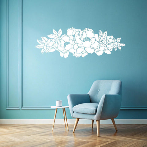 Wall Sticker Flower Ornament - Elegant Floral Wall Decal Decor The Wall Valley