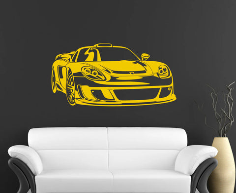 Classic Sports Car Wall Art Poster - Decorative Sticker for Children's Rooms and Living Spaces The Wall Valley